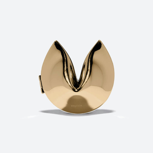 Gold fortune cookie