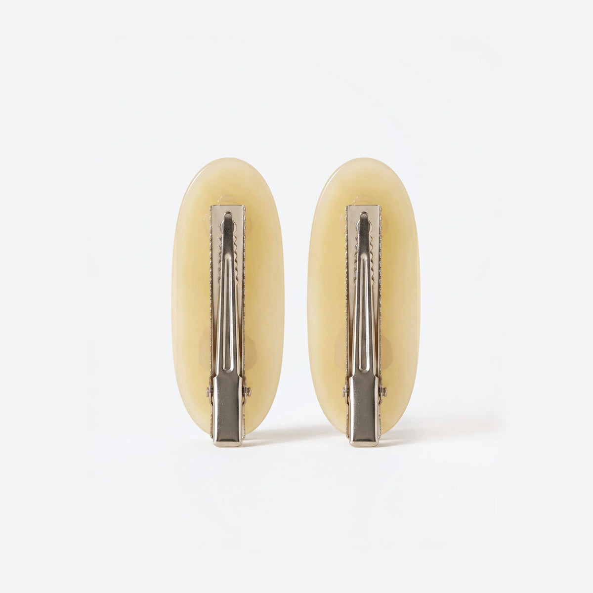 Oval hair pins with clips