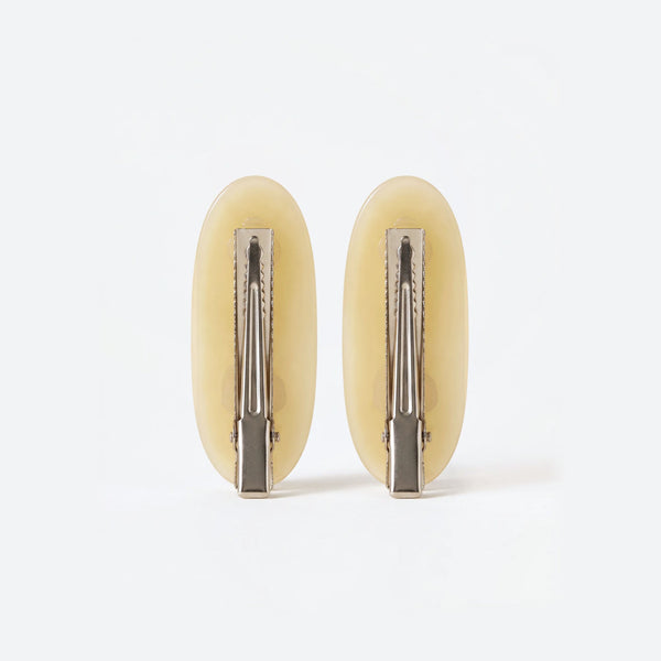 Oval hair pins with clips