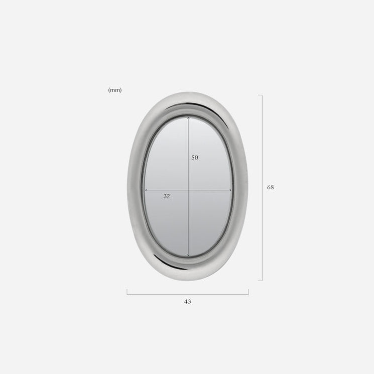 plumpy oval mirror