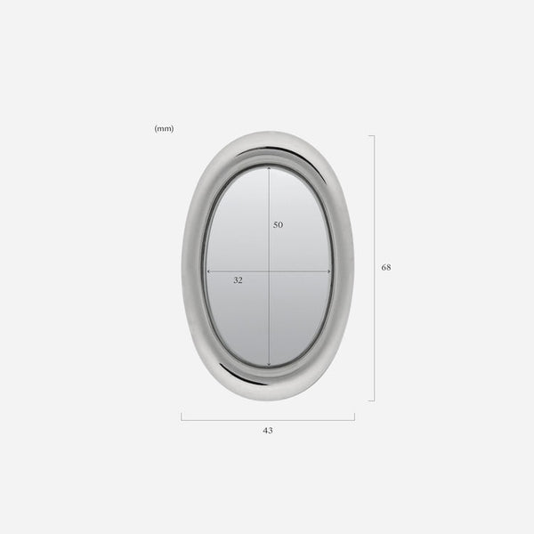 plumpy oval mirror