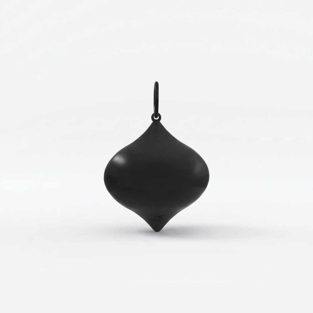 seed mirror pendant black