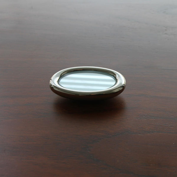 plumpy oval mirror